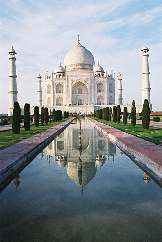 The Taj Mahal, India's biggest tourist attraction, was built by Mughal Emperor Shah Jahan as a tomb for his second and favorite wife, Queen Mumtaz Mahal, who died during childbirth.