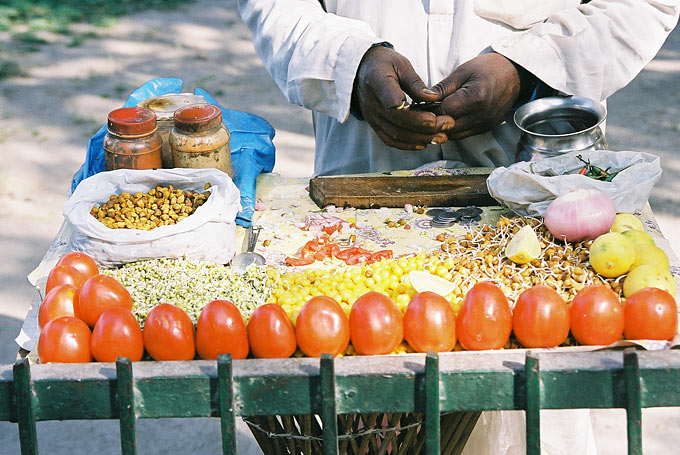 A street food vendor.