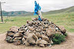 The ovoo, sacred mounds of stone and wood, can be seen throughout Mongolia and are the most obvious manifestation of shamanism in the country. 