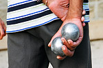 The traditional game of boules is a popular pasttime for old men who congregate in the sprawling gardens at Luxembourg and Tuileries.