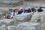 The medal winners at ancient Olympia took part in a carefully rehearsed and historic ceremony.