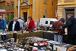 The Cours Saleya street market is one of the city's biggest tourist attractions. 