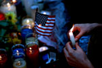A makeshift memorial was set up in Union Square, Manhattan in the days following September 11th.