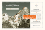 Advertizing campaign (print and web) commissioned by the McCann Erikson agency in San Francisco, featuring my image of the west face of Gasherbrum IV in the Pakistan Karakoram