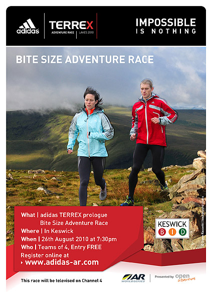 Carrock Fell summit Poster / Advertizement for fell race in Cumbria