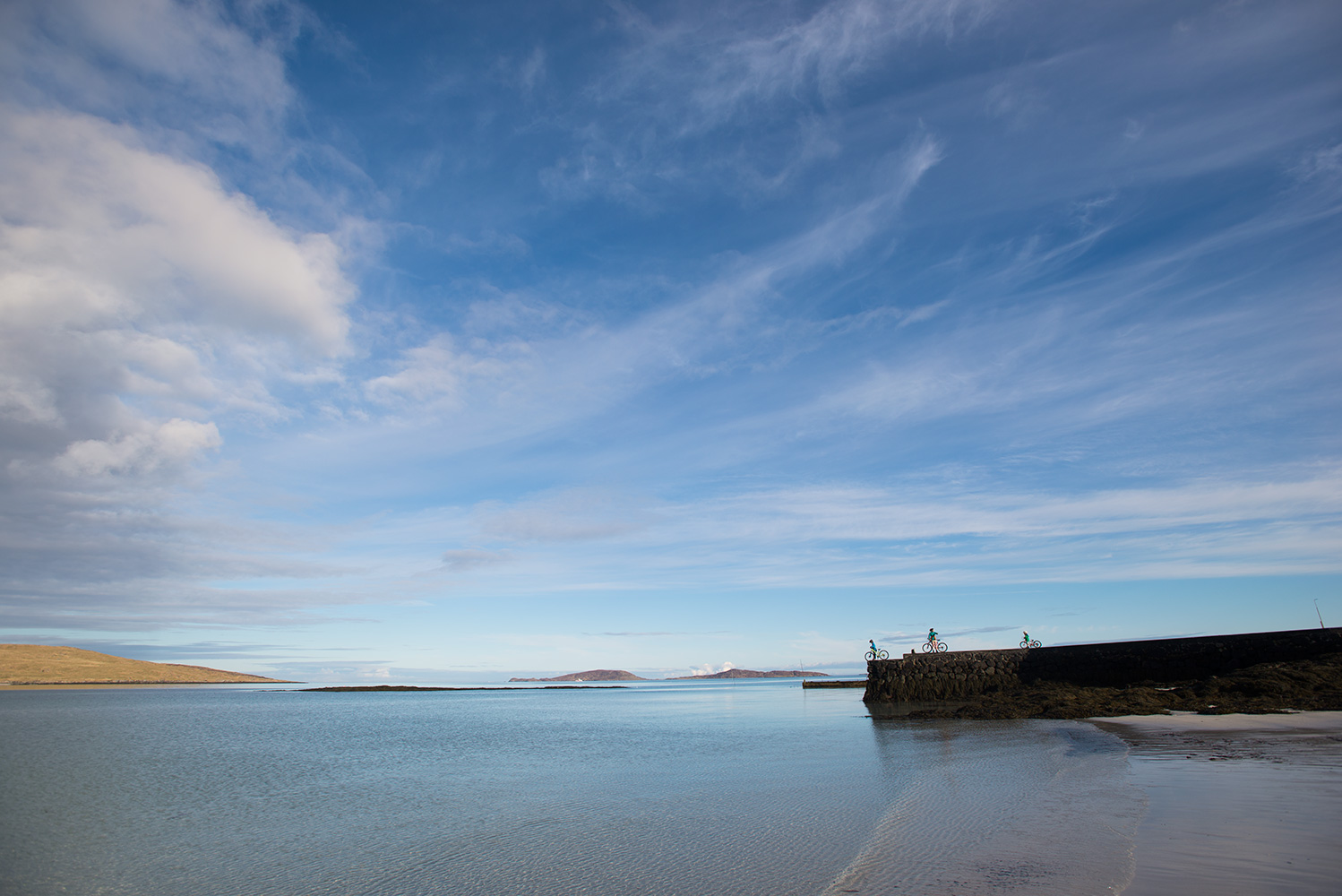 Cidhe Eolaigearraidh. The jetty for boats to the Isle of Fuidheigh (Fuday)