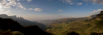 A stitched montage of four images taken from the viewpoint at Chennek in the Simien mountains. Original file is over 80MB and 10,000 pixels wide.