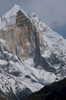 Bhagirathi III (6454m) and I (6856m) towering above the Gangotri glacier in Uttarakhand, IndiaNikon D300, 180mm