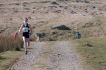 The inaugural Carrock Fell Race - a 9km race from Calebreck to the summit of Carrock and back over High Pike - was run on 20th March 2016.The womens' race was won by Heidi Dent, who was only six or so minutes behind Ricky Lightfoot. Here she approaches the finish.