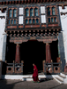 Punakha Dzong, BhutanA monk in the courtyardNikon D300, 17-35mm