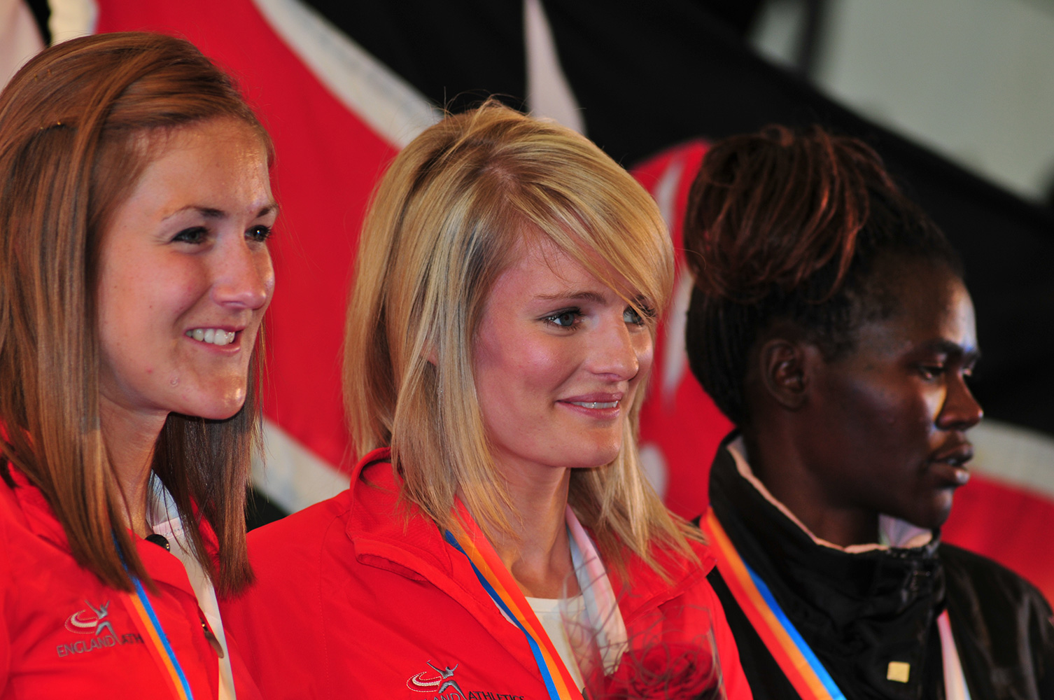 I shot this event in Keswick, Cumbria for the I.A.U. from 17th - 20th September 2009. This is Katie Ingram & Sarah Tunstall of Great Britain, and Pamela Bundotich of Kenya on the podium after the Women's Mountain Race.