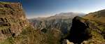 A panorama of two images stitched together from this viewpoint between Imet Gogo and Inatye