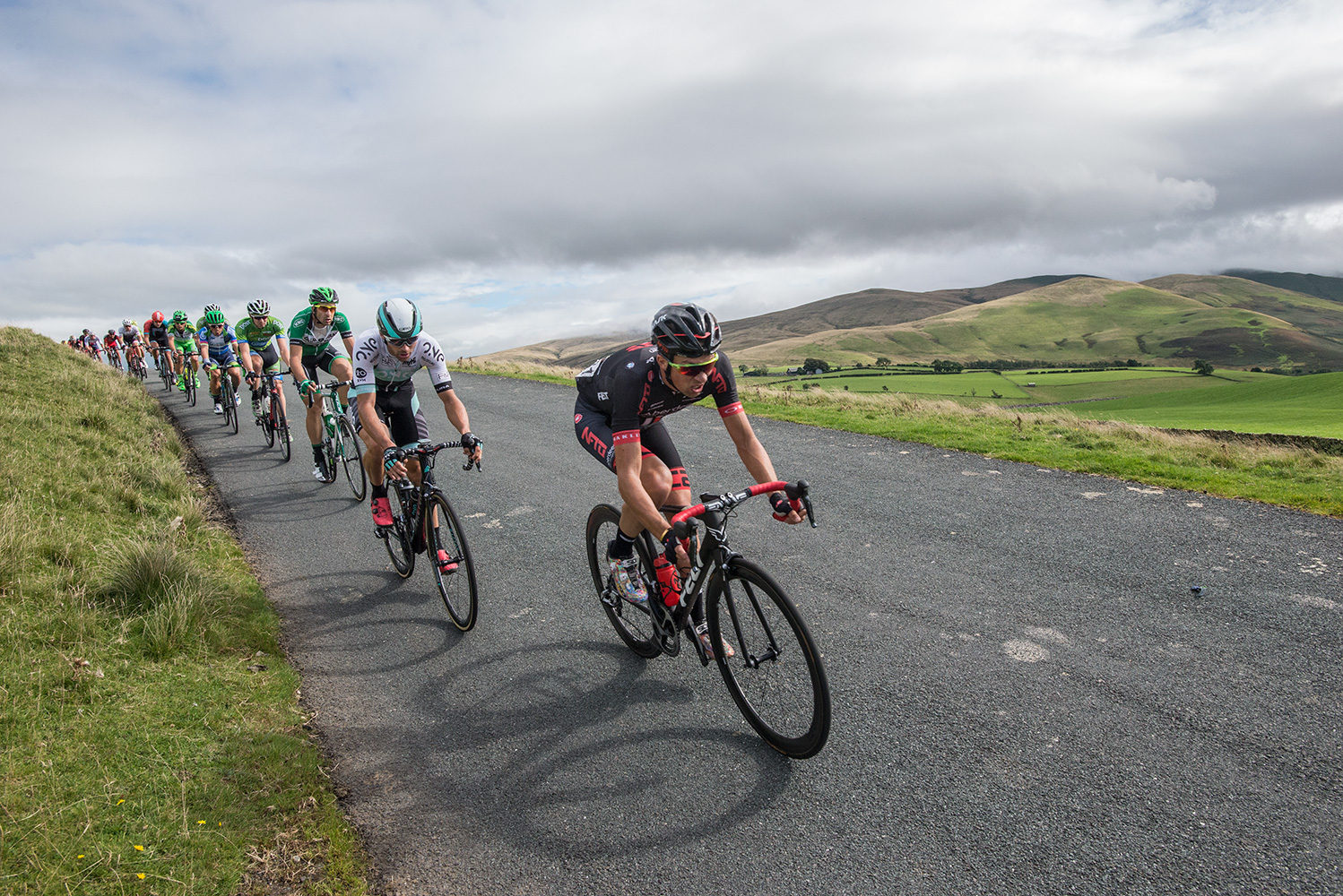 The descent from Caldbeck Commons into Uldale in Cumbria on Stage 2