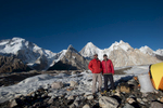With Yahya Khan on a perfect afternoon. Broad Peak and Gasherbrum IV beyond