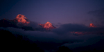 Annapurna South, Hiunchuli & Machhapuchhare (aka Fishtail)Project VeronicaMedium format images re-scanned in a professional glass film- holder with my Nikon Coolscan 9000 and Silverfast 8 software. These images display larger on the site - enjoy!Bronica ETRSi, 50mm, Fuji Velvia