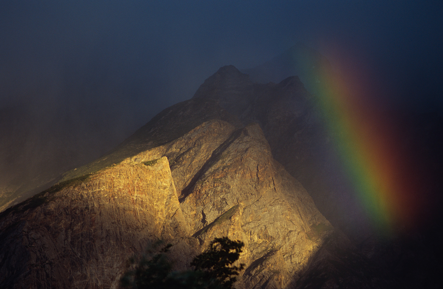 Rainbow over Askole village