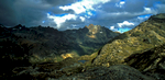 A view south towards the pass from Lago AzulNikon FM2, 24mm, Fuji Velvia