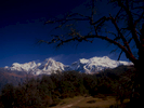 A view north along the ridge, to Manaslu, Baudha Himal and HimalchuliProject VeronicaMedium format images re-scanned in a professional glass film- holder with my Nikon Coolscan 9000 and Silverfast 8 software. These images display larger on the site - enjoy!Bronica ETRSi, 50mm, Fuji Velvia