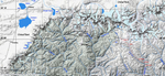 This map, courtesy of Günter Seyfferth, shows the entirety of the Snowman trek. I have appended the alternative route route from Thanza towards Bumthang via the Gophu La in red. Place locations are approximate!
