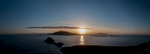 A panorama, at sunset. County Kerry, Republic of Ireland