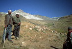 Officers of the Chitral Scouts on the Pakistan side of this legendary crossing into the Wakhan or Ab-i-Panj in AfghanistanBronica ETRSi, 50mm, Fuji Velvia