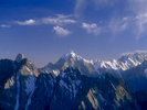 A view of the peaks of Ishkoman from this high camp beneath the western side of the Chillinji Pass