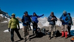 Trekkers at this 5375m pass between Phoksundo Tal and Shey Gompa.Dolpo, Nepal