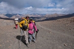 Steve Razzetti & sirdar Chet Gurung on the high pass between Shey and Saldang