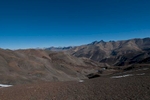 Panorama view over Inner Dolpo from the high point on the route between Saldang and Dho Tarap