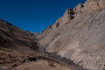 A view back up valley towards the pass from near Tokyu village, Dolpo