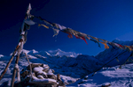 Seen from atop a ridge above Dzongri, Sikkim, IndiaNikon FM2, 24mm, Fuji Velvia