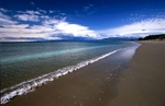 The beach near Pakawau, South Island, NZNikon F5, 17-35mm, Fuji Velvia