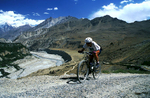 Though the KKH has brought many changes and much progress to the Hunza valley with its Pak-China traffic,  many villages remain untouched. In places where the old track still exists, mountain bikers can find challenging rides and no trafficCanon EOS 500, 28-80mm, Fuji Velvia