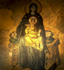 10th Century (Byzantine) mosaic - Theotokos (Virgin Mother and Child) - in the ApseNikon F5, 50mm, Fuji Velvia 100