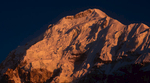 Summit at sunset from near Oktang on the Yalung glacier, NepalNikon FM2, 105mm, Fuji Velvia