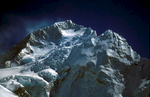The rarely seen northern side of this incredible mountain, from the Kangshung Glacier.Nikon F5, 180mm, Fuji Velvia 100