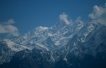 From high above Munsiari in the Gauri Ganga valleyNikon F90X, 180mm, Fuji Velvia