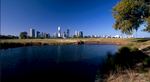 The city, seen across the Swan River from South PerthNikon F5, 17-35mm, Fuji Velvia
