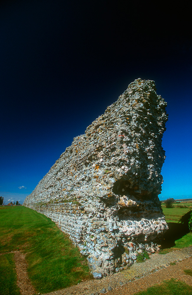 A section of the outer wall.This fort was the site of the Roman landing in AD 43, the legendary coming of the Saxons in 449, and the arrival of St Augustine in 597Nikon F5, 17-35mm, Velvia