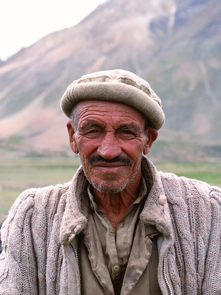 Sain Ali was one of Mirz Rafi's men who have wandered back and forth from the Wakhan to Chitral for generations looking after their livestock in these remote pasturelandsBronica ETRSi, Fuji Velvia