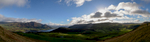A view looking north and east across Bassenthwaite Lake to Skiddaw and the town of Keswick, from Sale Fell near Cockermouth.A stitch of six images. Nikon D610, 17-35mm