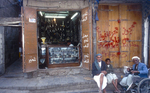 Outside a djambiyah shop in the old suqNikon F5, 17-35mm, Fuji Velvia 100