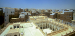 A view over the courtyard of the Grand Mosque from the roof of an adjacent houseNikon F5, 17-35mm, Fuji Velvia 100