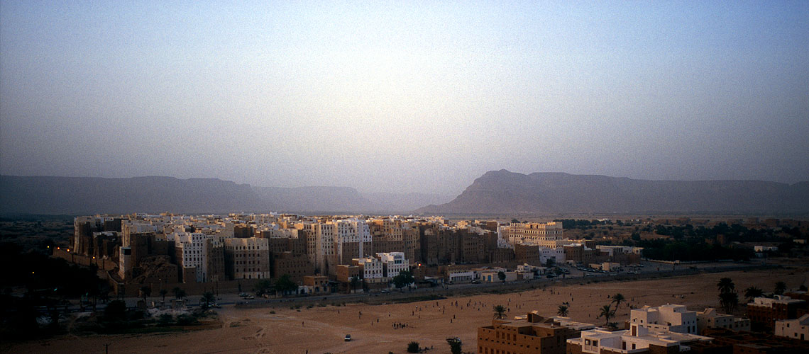 Dusk over the old walled town. Pure Arabian magic!Nikon F5, 17-35mm, Fuji Velvia 100