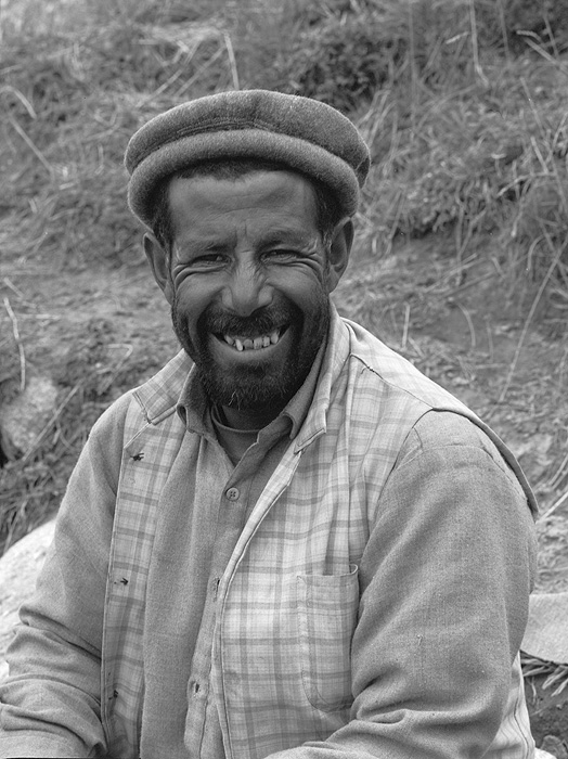 Portrait of my good friend and companion on many treks in the Karakoram over 20 years. Taken on the Biafo glacier.Bronica ETRSi, 70mm, Kodak T-Max 400 @ 800ASA