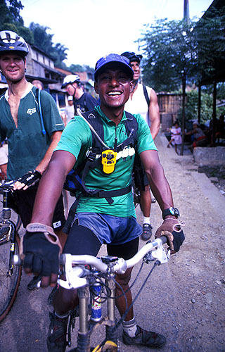 Shyam was Mountain Bike Champion of Nepal for several consecutive years during the 1990's, and keeps fit by working as a biking guideNikon FM2, 24mm, Fuji Velvia