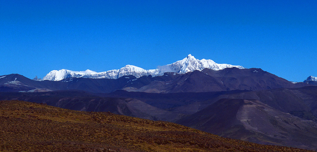 Seen here from the final ridge before reaching Lago Posadas.Nikon FM2, 300mm, Fuji Velvia