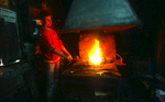 Okan Bahadir, the village blacksmith at workNikon F5, 17-35mm, Fuji Velvia 100