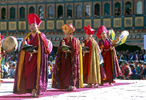 Monks dancing during the annual tsechuNikon FM2, 50mm, Fuji Velvia