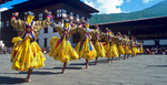 Dancers at the annual tsechuNikon FM2, 24mm, Fuji Velvia